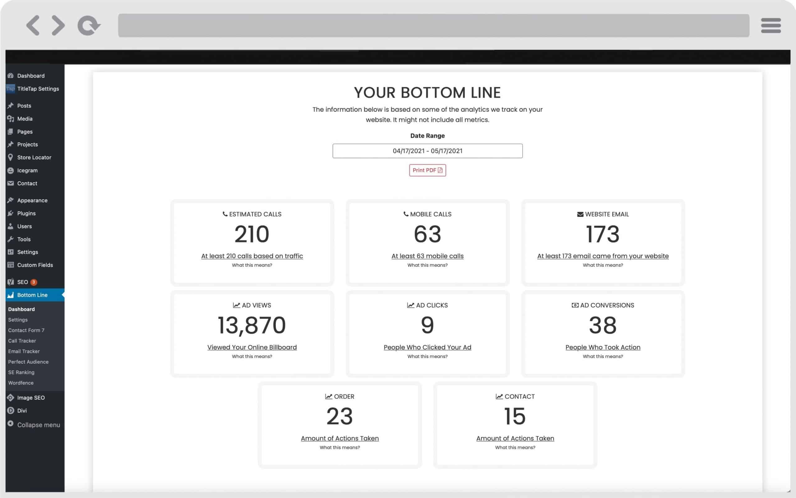2b - Dynamic Client Dashboard for WordPress
