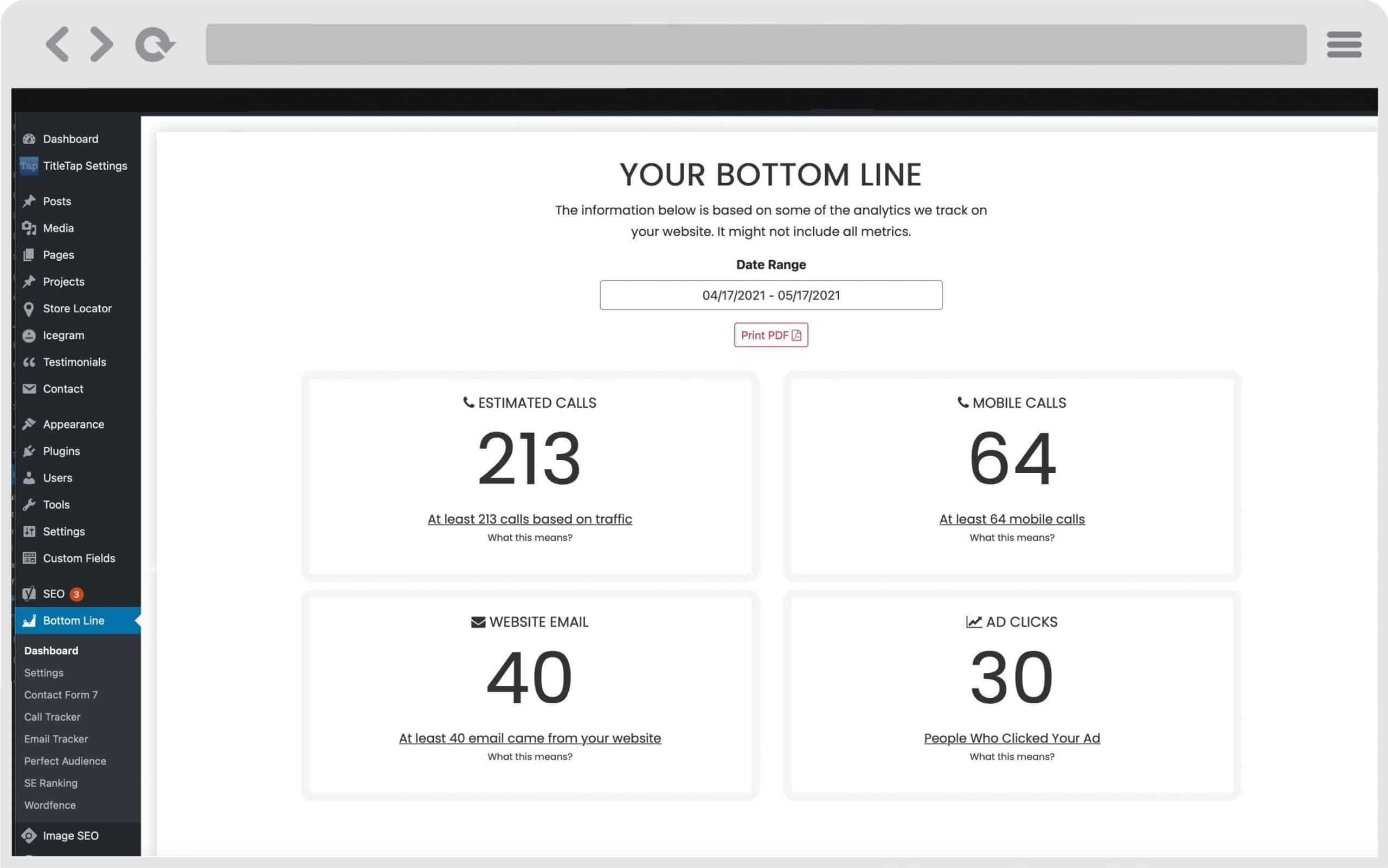 2b - Dynamic Client Dashboard for WordPress