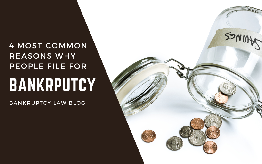 4 most common reasons why people file for bankruptcy