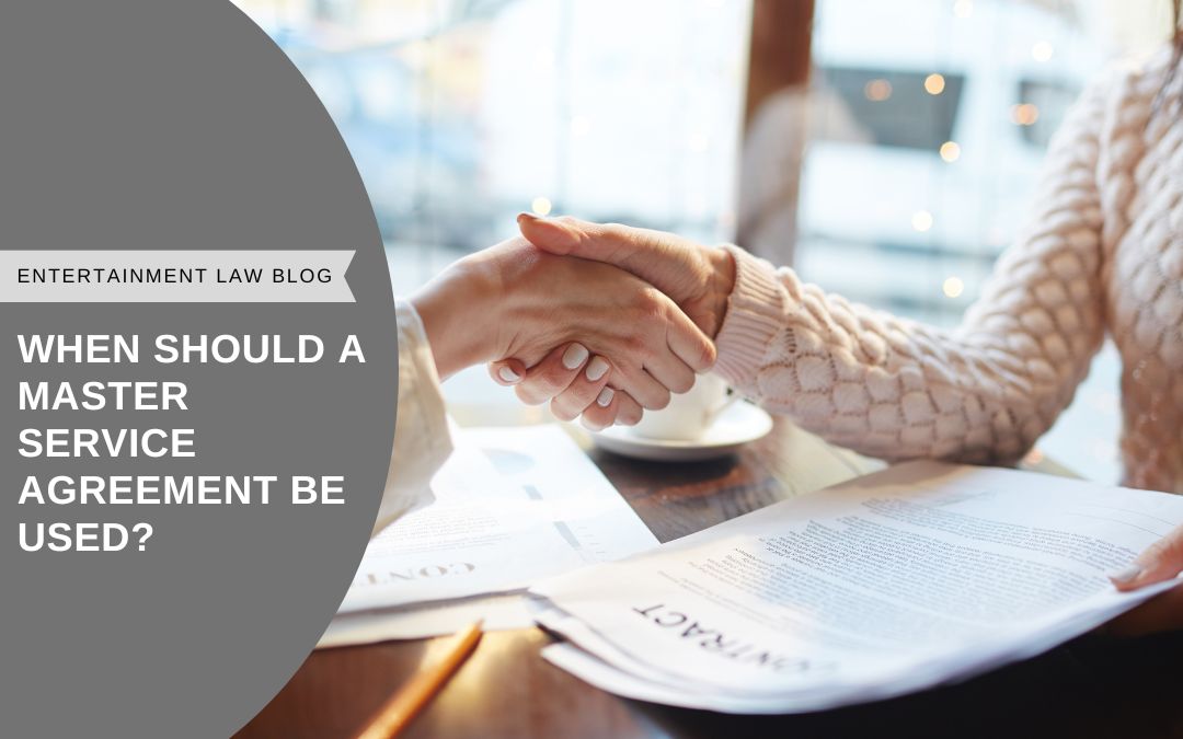 When should a master service agreement be used?