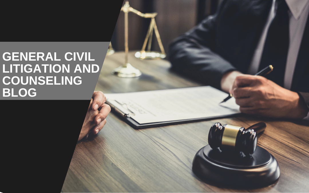 General Civil Litigation and Counseling Law Blog Header